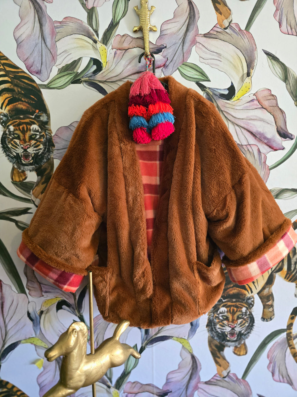 The MISTY MOUNTAINS FAUX FUR & FLEECE REVERSIBLE JACKET