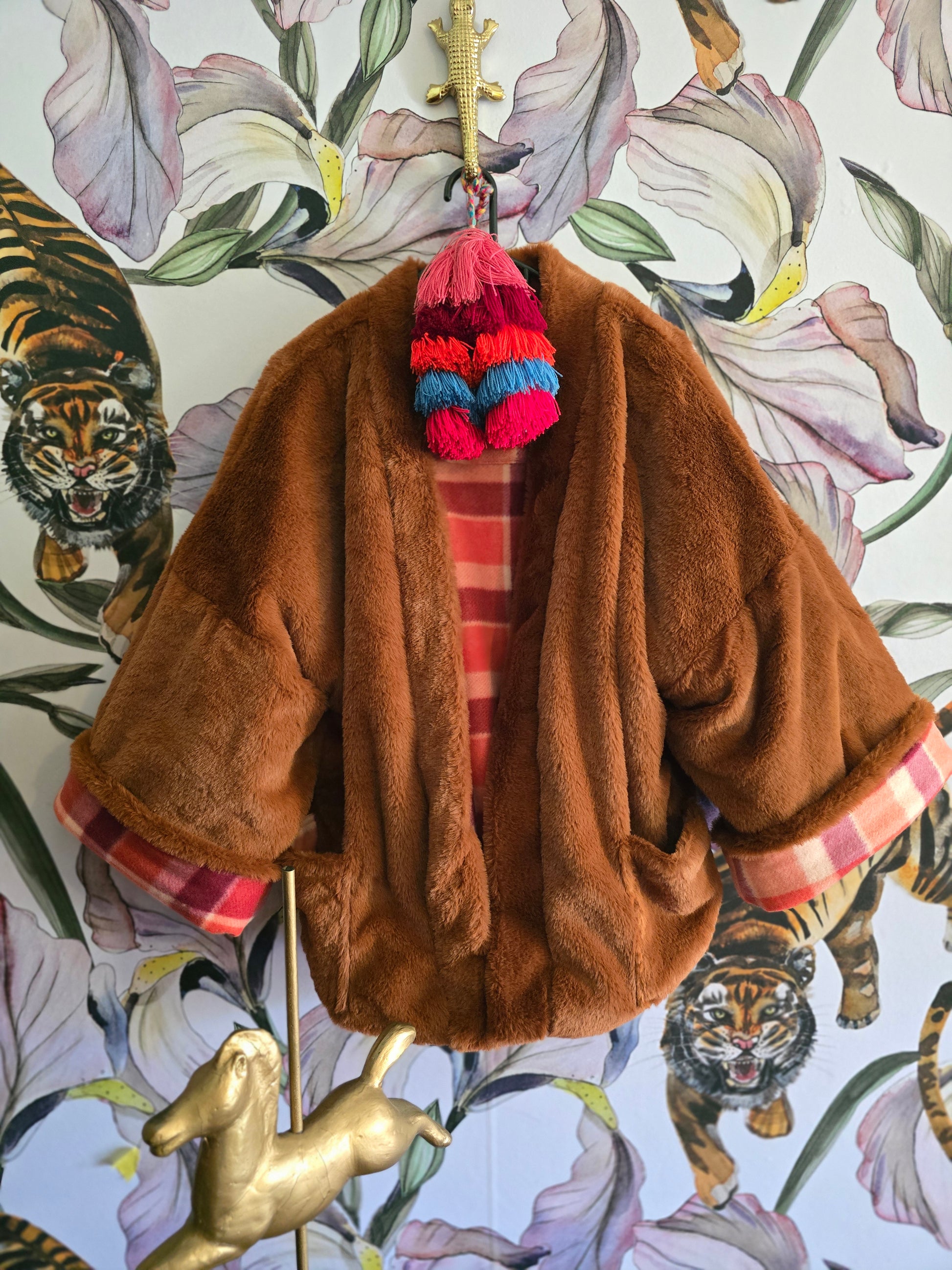 The MISTY MOUNTAINS FAUX FUR & FLEECE REVERSIBLE JACKET