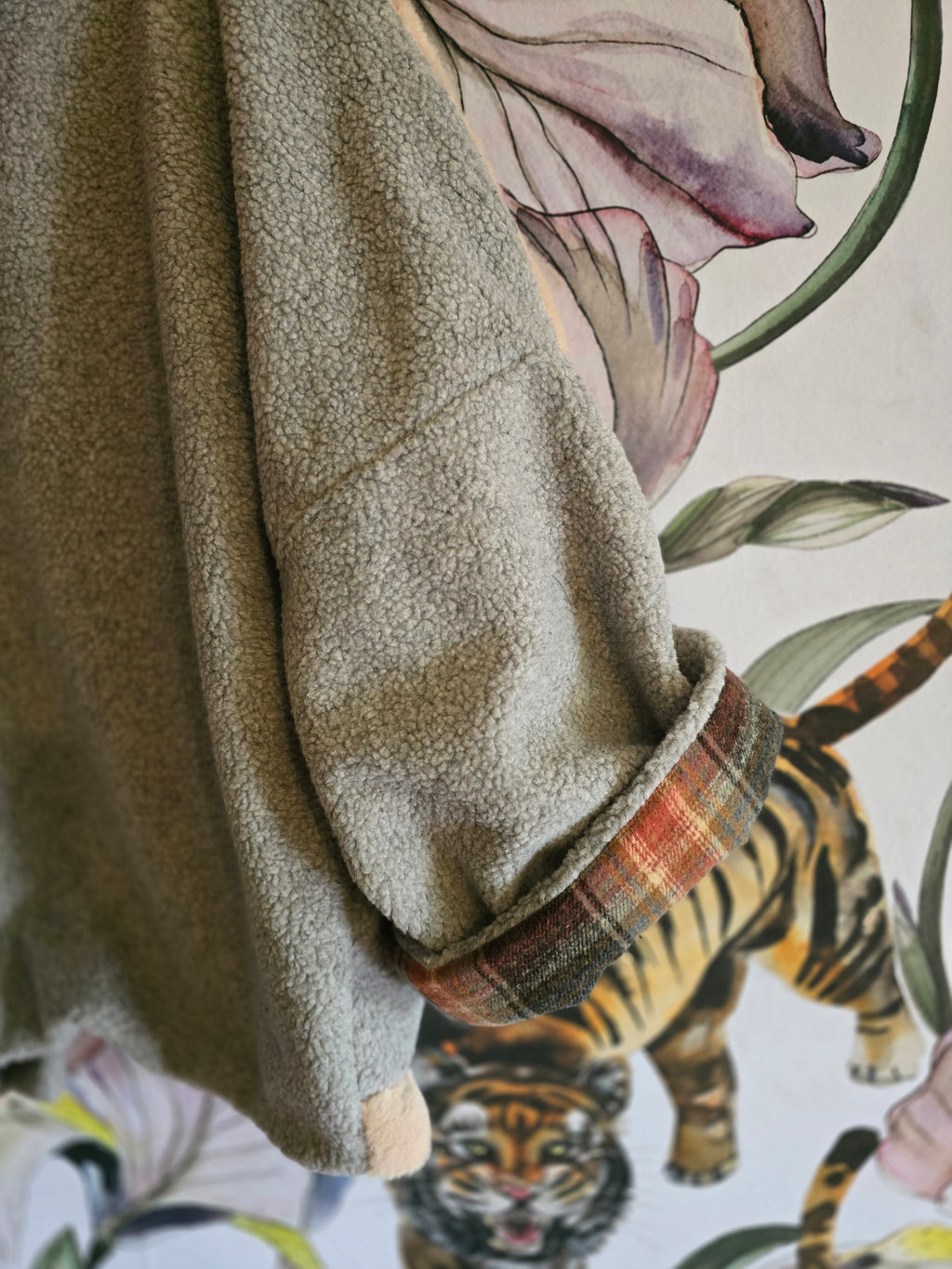 The LUMBER JILL ( FULLY reversible faux fur and fleece check adventure jacket )