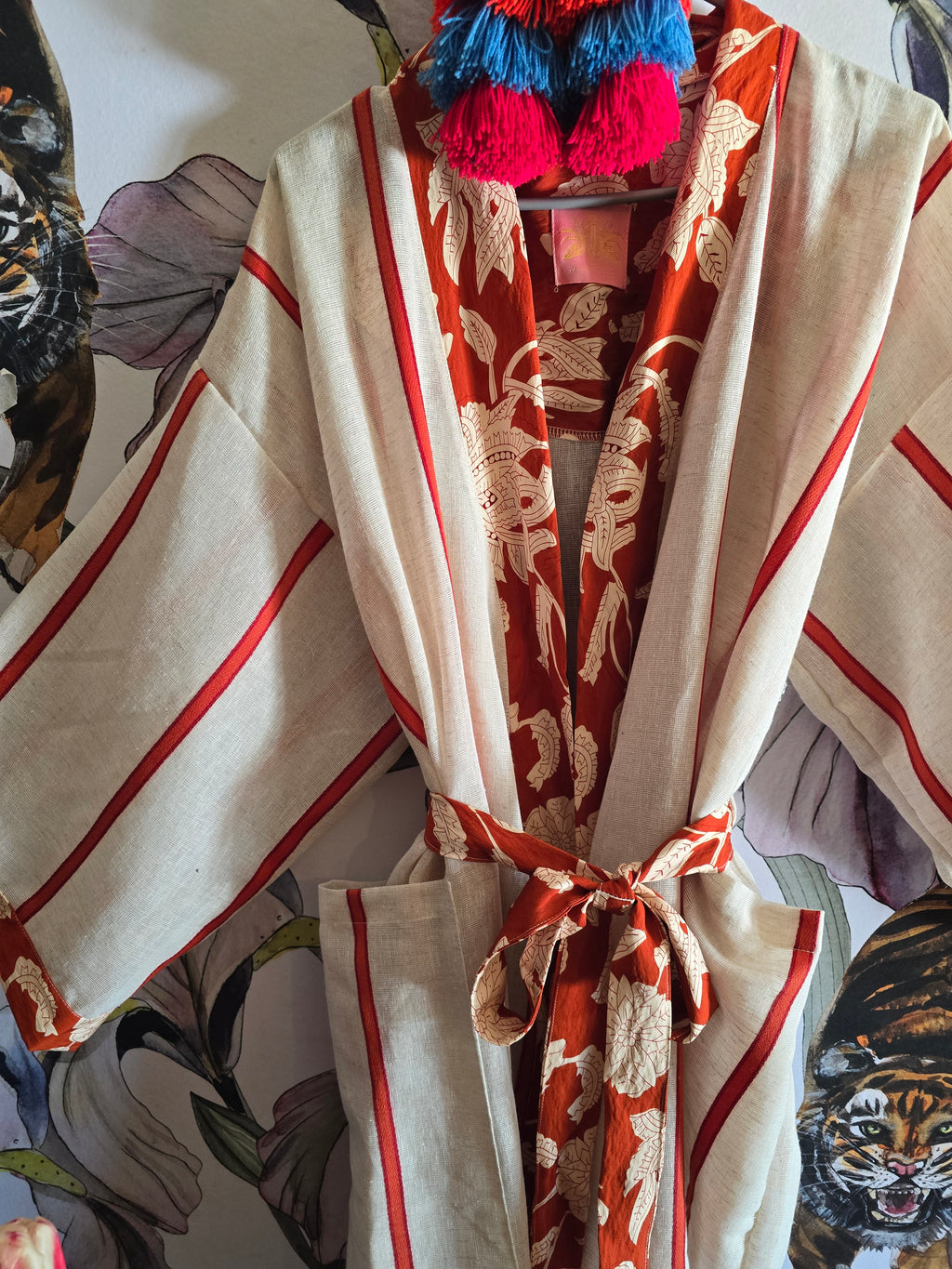 The SOUTH OF FRANCE LINEN KIMONO
