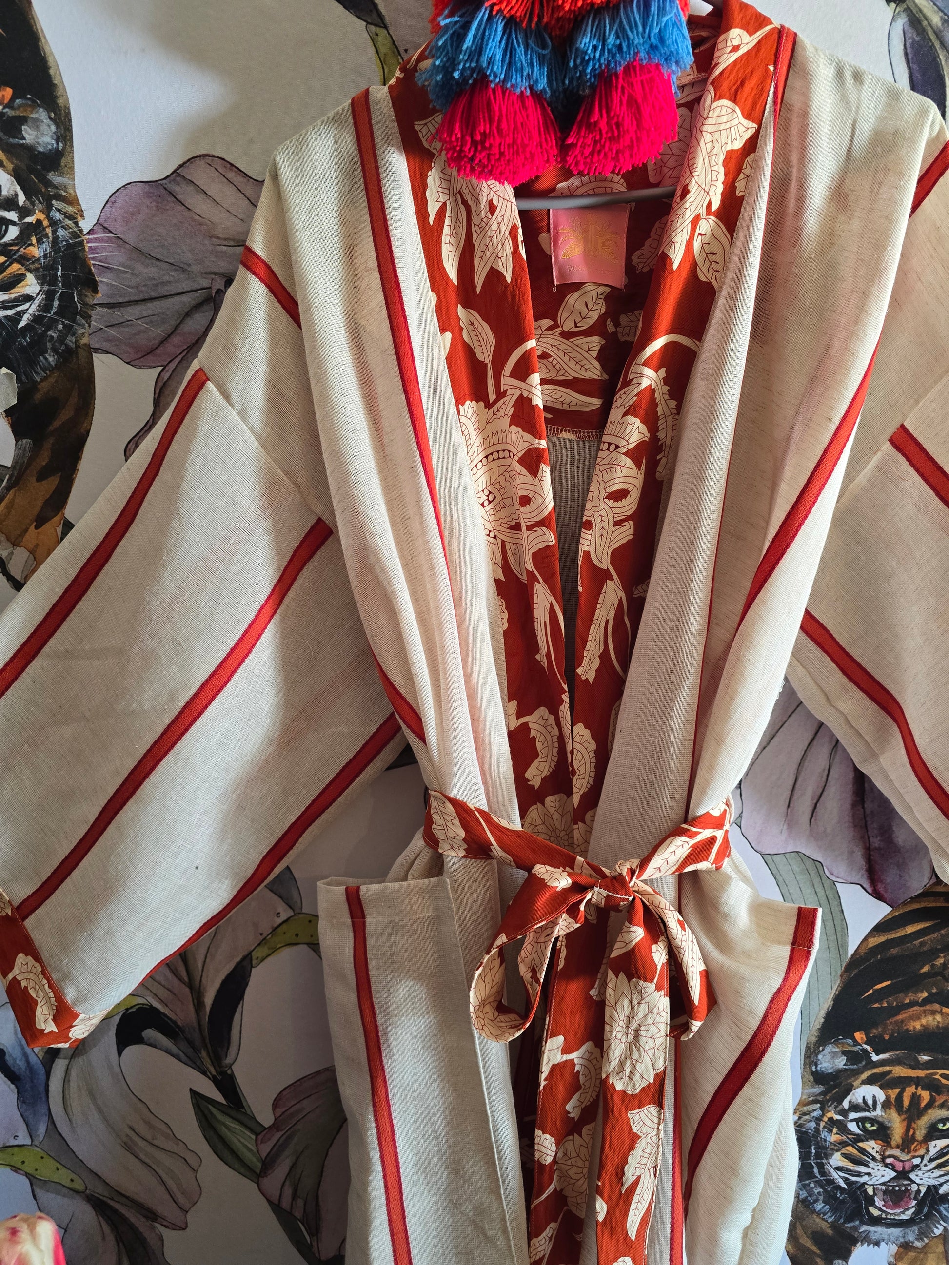 The SOUTH OF FRANCE LINEN KIMONO