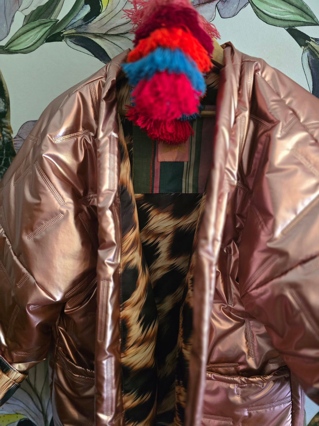 The COOL MOM PINK & LEOPARD REVERSIBLE PUFFER JACKET 🐆 ONLY ONE AVAILABLE