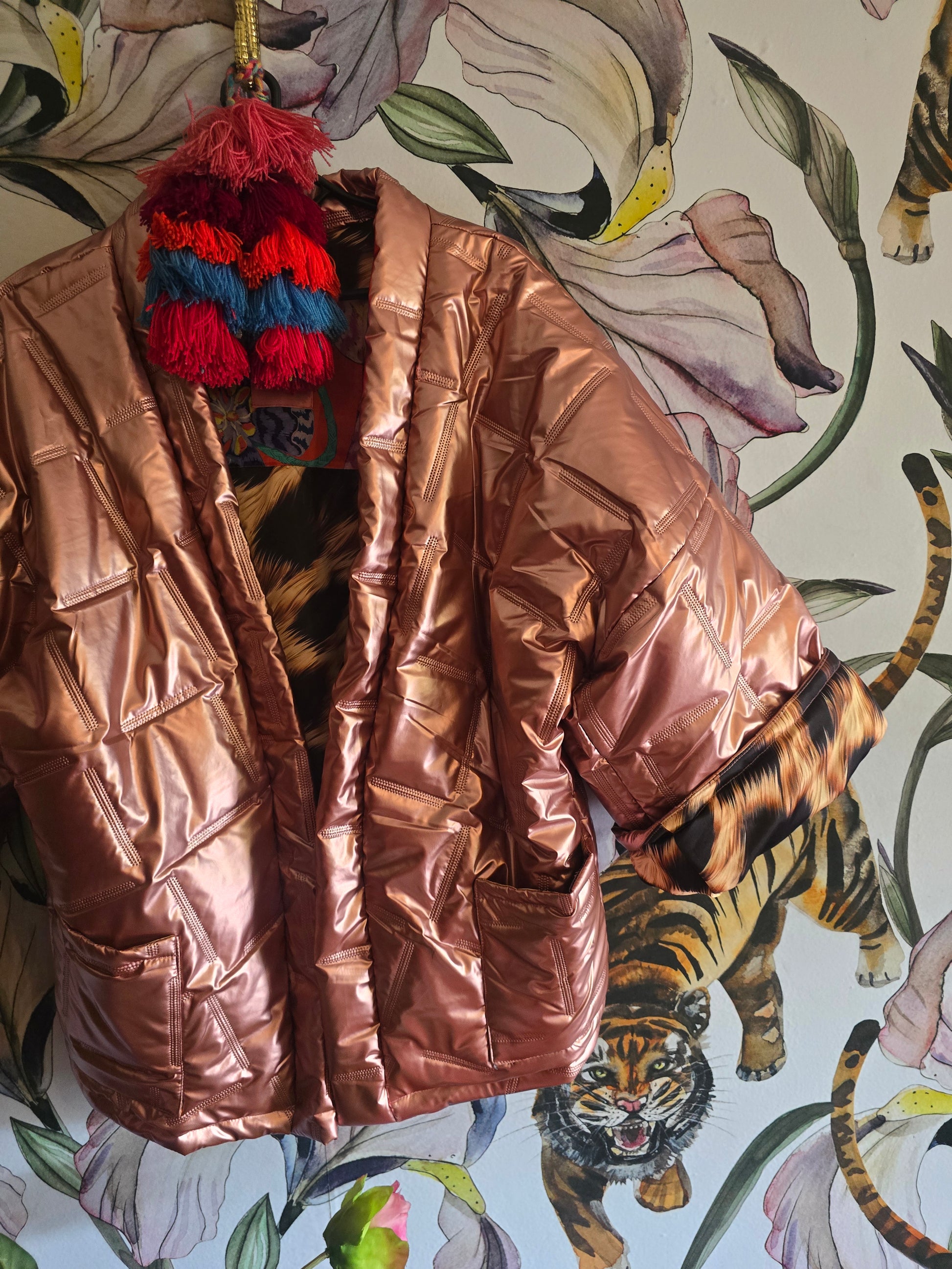The PINK & LEOPARD PUFFER