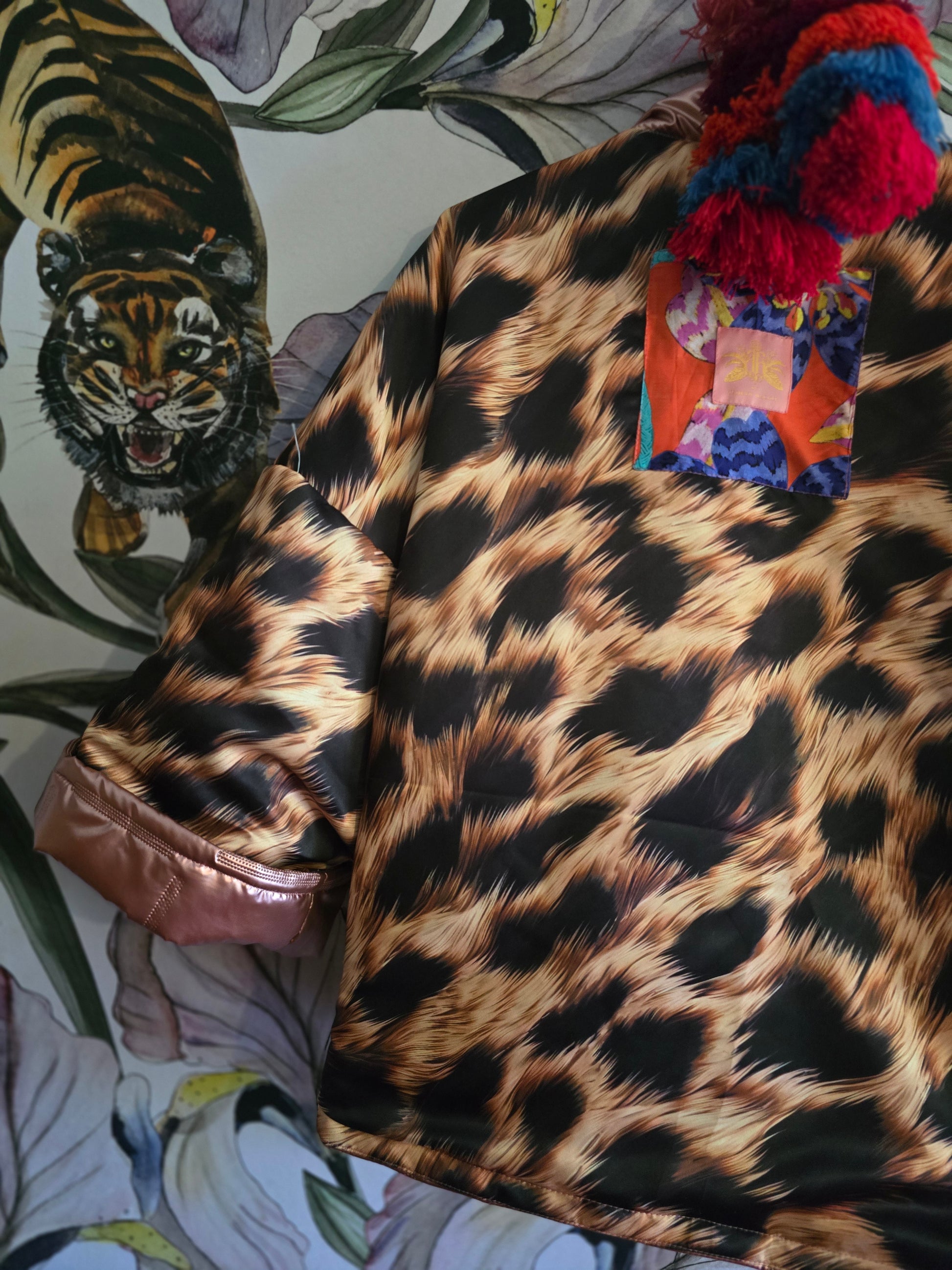 The COOL MOM PINK & LEOPARD REVERSIBLE PUFFER JACKET 🐆 ONLY ONE AVAILABLE