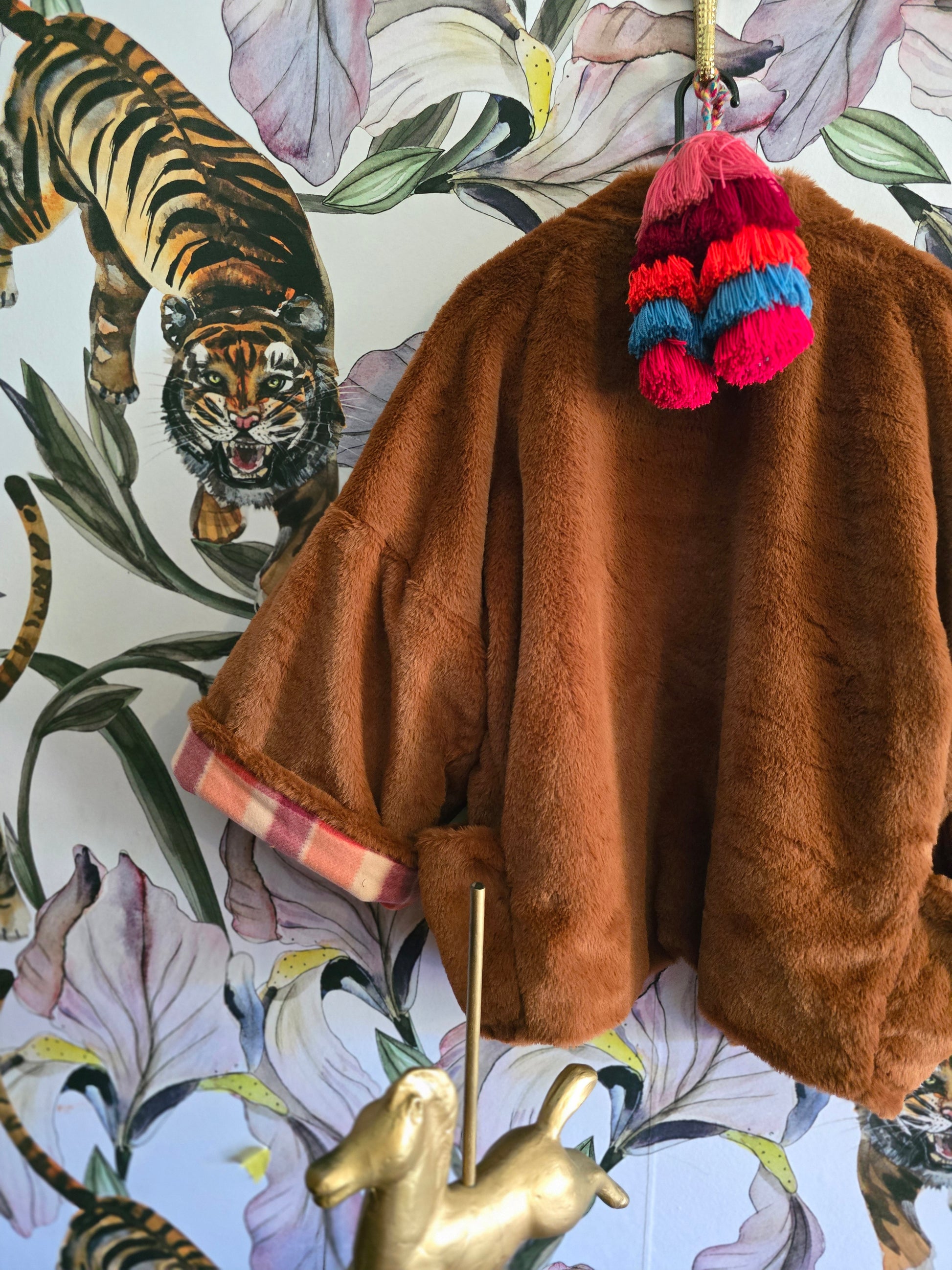 The MISTY MOUNTAINS FAUX FUR & FLEECE REVERSIBLE JACKET