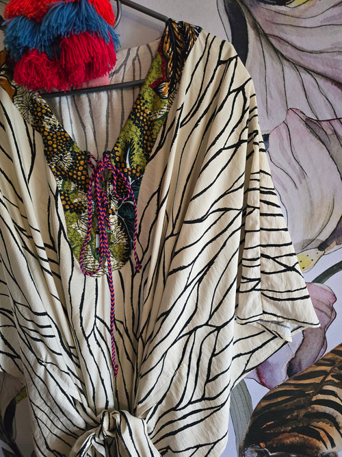Let's GO ON SAFARI KAFTAN WITH SEPERATE TIE