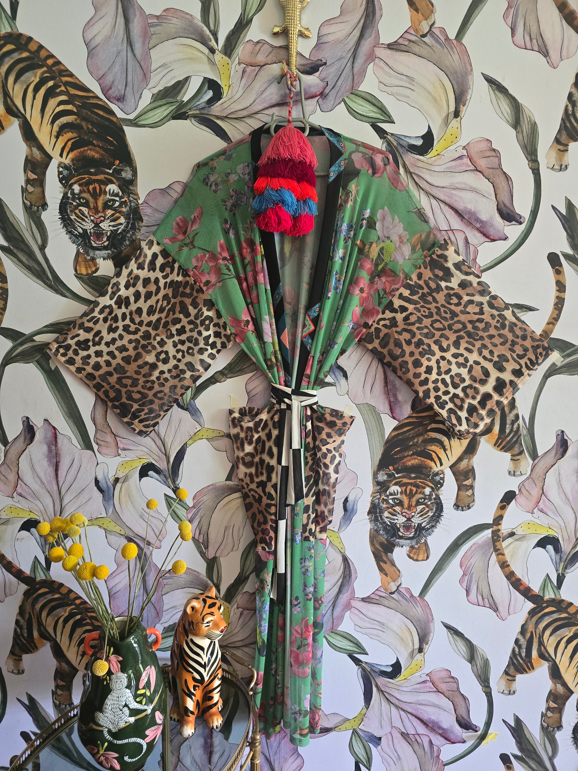 The WILD BIRD MESH KIMONO