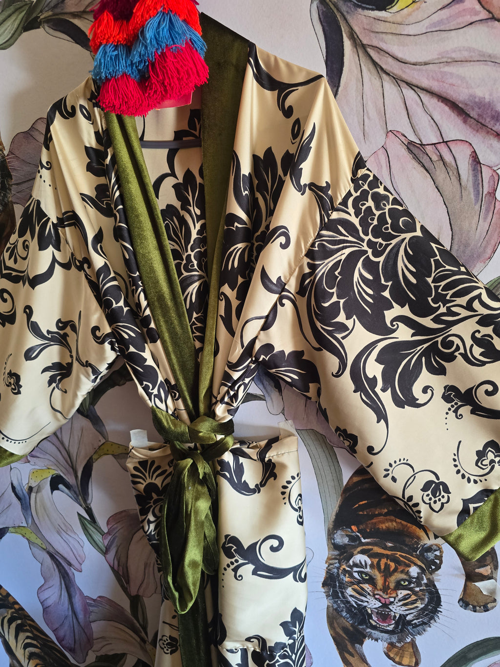 The JAPANDI SATIN & VELVET KIMONO