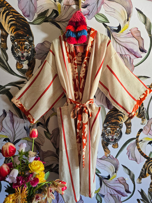 The SOUTH OF FRANCE LINEN KIMONO