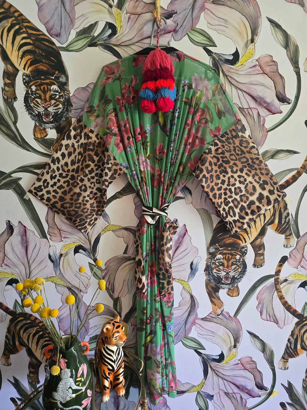 The WILD BIRD MESH KIMONO