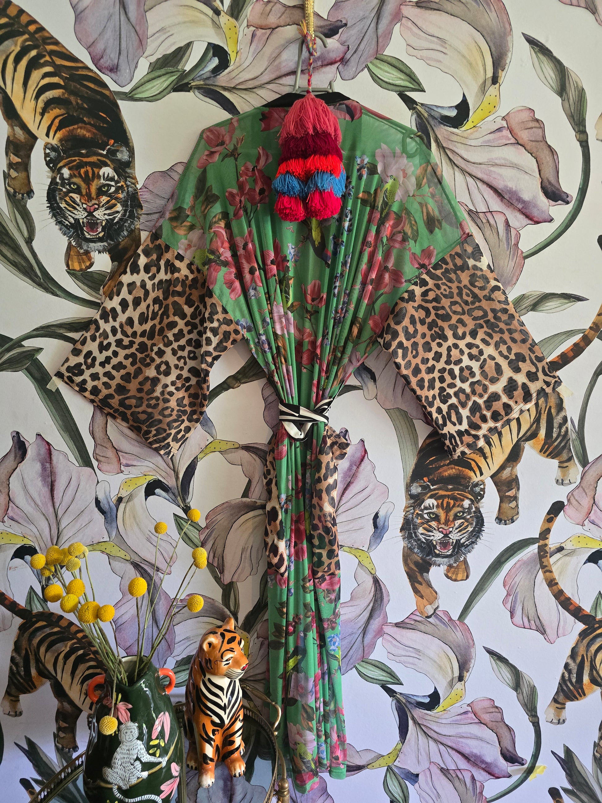 The WILD BIRD MESH KIMONO